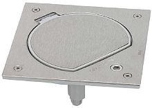 Лючок влагостойкий Simon Connect K45 1-м. 2 мод. с замком IP66 сталь картинка